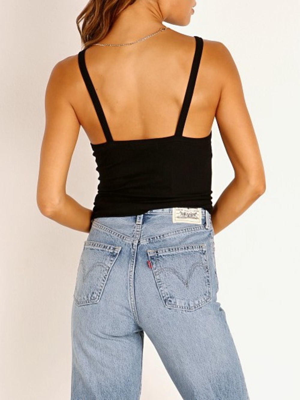 Joah Brown Classic Square Neck Tank Top - Picture 3 of 6